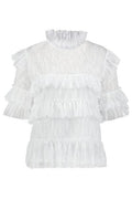 Rachel Blouse - White - By Malina - Bluser & Skjorter - VILLOID.no