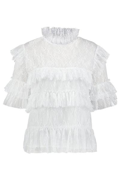 Rachel Blouse - White - By Malina - Bluser & Skjorter - VILLOID.no