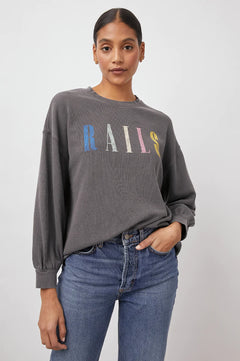 Rails Signature Sweatshirt - Vintage Black Rails