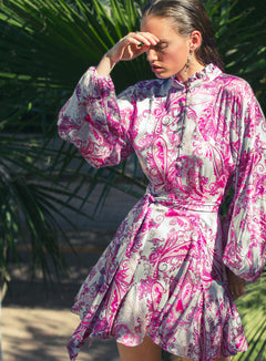 Aliah Dress - Paisley Purple