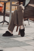 Sheepskin Slipper -  Black