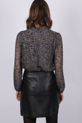 Bisa Multi Leo Bluse - Green Army - Neo Noir - Bluser & Skjorter - VILLOID.no