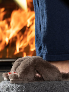 Crossy Sheepskin - Brown