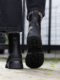 Lorena Warm Leather Boot - Black
