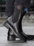 Pratoo Leather Chelsea - Black