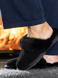 Sheepskin Slipper -  Black