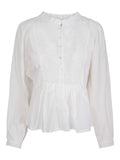 Ruby Button Blouse - Cloud Dancer