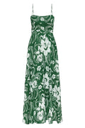 Alexandre Midi Dress - Camara Floral Print-Green