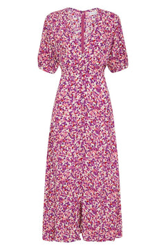 Bellavista Midi Dress - Lou Floral Print Violet