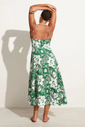 Alexandre Midi Dress - Camara Floral Print-Green