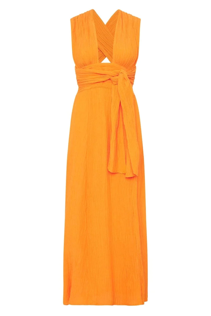Tropiques Maxi Dress - Tangerine