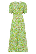 Bellavista Midi Dress - Lou Floral Print Green