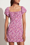 Lovita Mini Dress - Lou Floral Print Violet