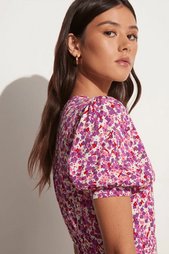 Bellavista Midi Dress - Lou Floral Print Violet