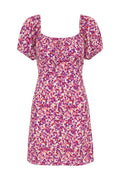 Lovita Mini Dress - Lou Floral Print Violet