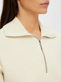 Agnes 2/4 Half Zip Knit EX - Birch