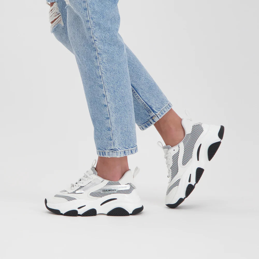 Possession-E Sneaker - Silver/White