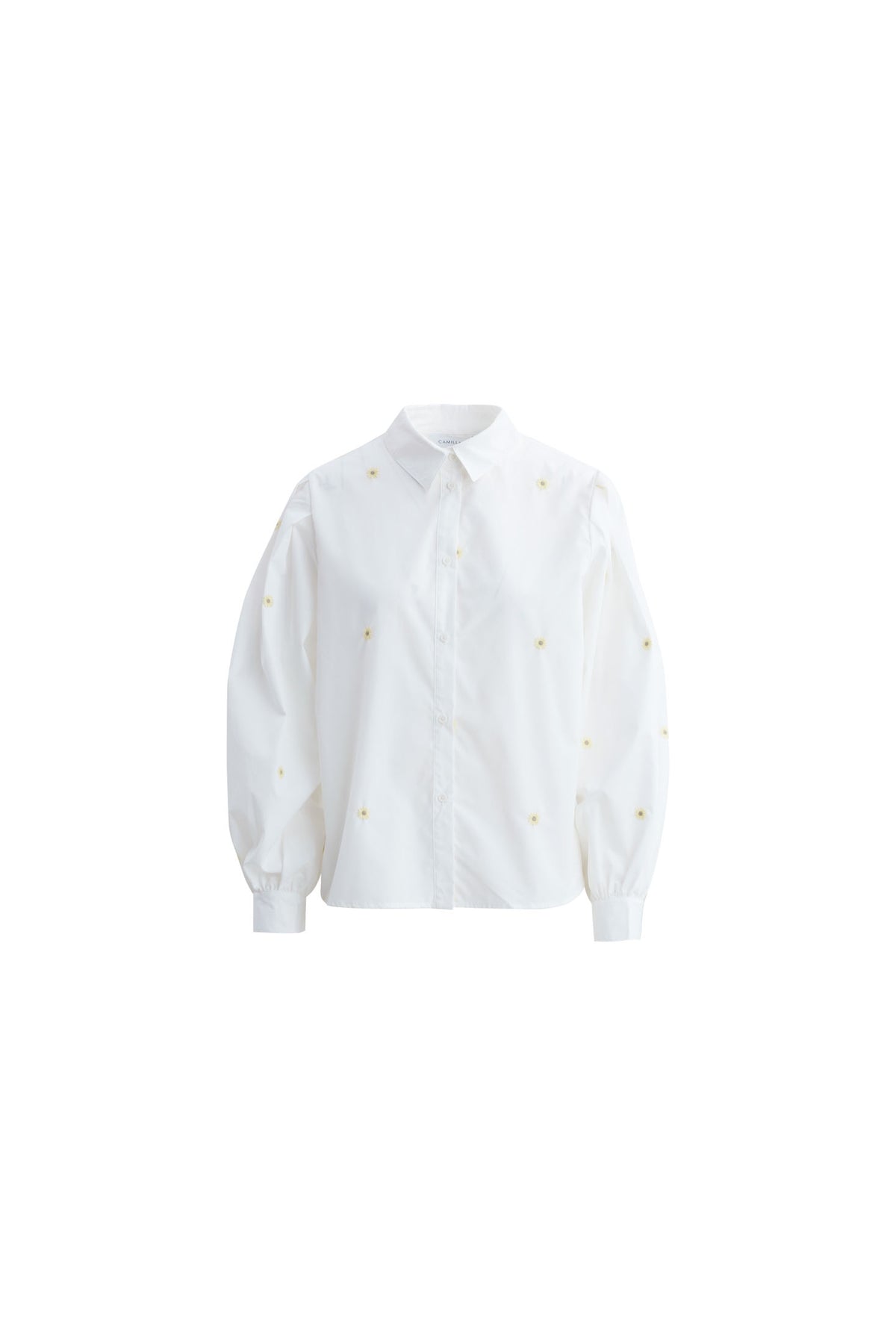 Sofia Shirt - Embroided Sun Flower