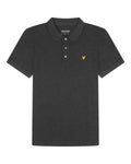 Plain Polo Shirt - Charcoal Marl