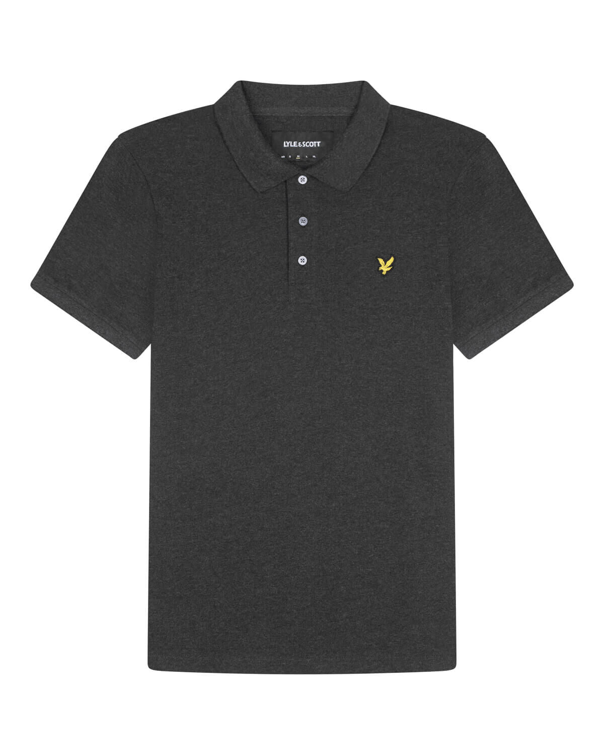 Plain Polo Shirt - Charcoal Marl