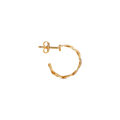 Small Wavy Hoop - Gold