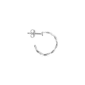 Small Wavy Hoop - Silver