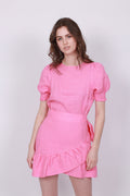 Serena Linen Dress - Pink - Ella & il - Kjoler - VILLOID.no