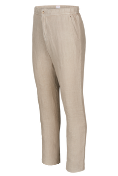 Amalfi Slim Linen Pant - Sand Dune