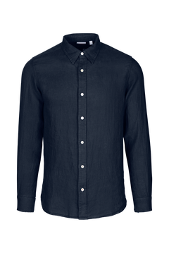Amalfi Linen Shirt - Navy