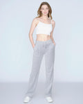 Del Ray Classic Velour Pant Pocket - Silver Marl