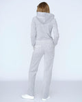 Del Ray Classic Velour Pant Pocket - Silver Marl