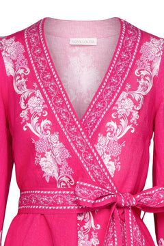 Simona Mini Dress - Pink Print