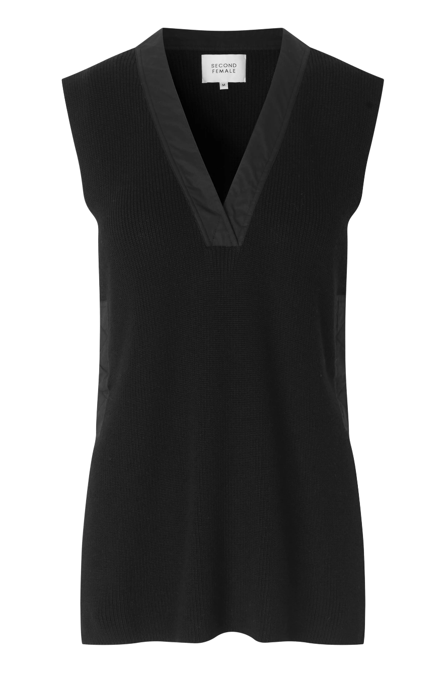 Sapa Knit Vest - Black