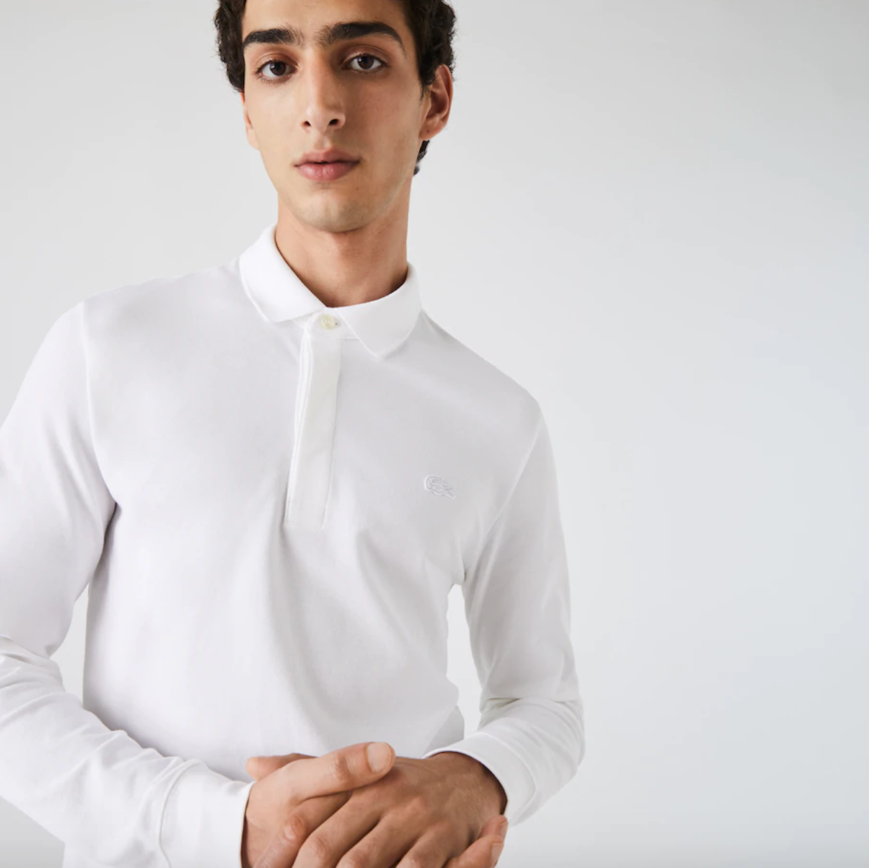 Lacoste Classic Polo Shirt Stretch - White
