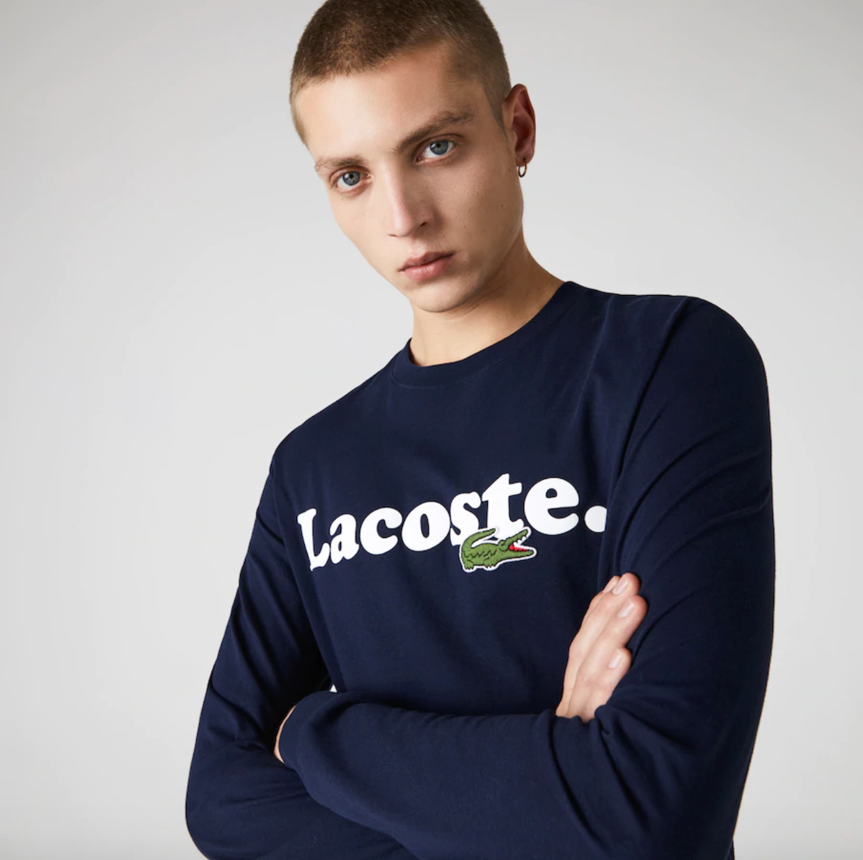 Lacoste Cotton T-shirt - Navy Blue