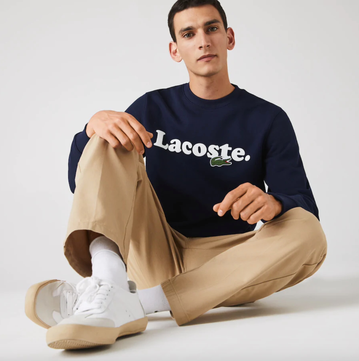 Lacoste Fleece Sweatshirt - Navy Blue