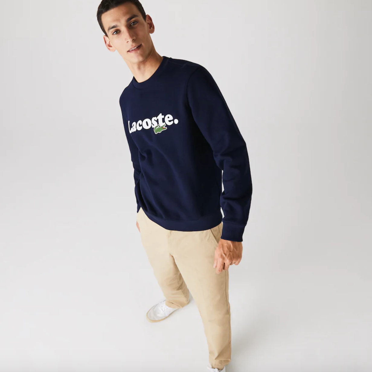 Lacoste Fleece Sweatshirt - Navy Blue