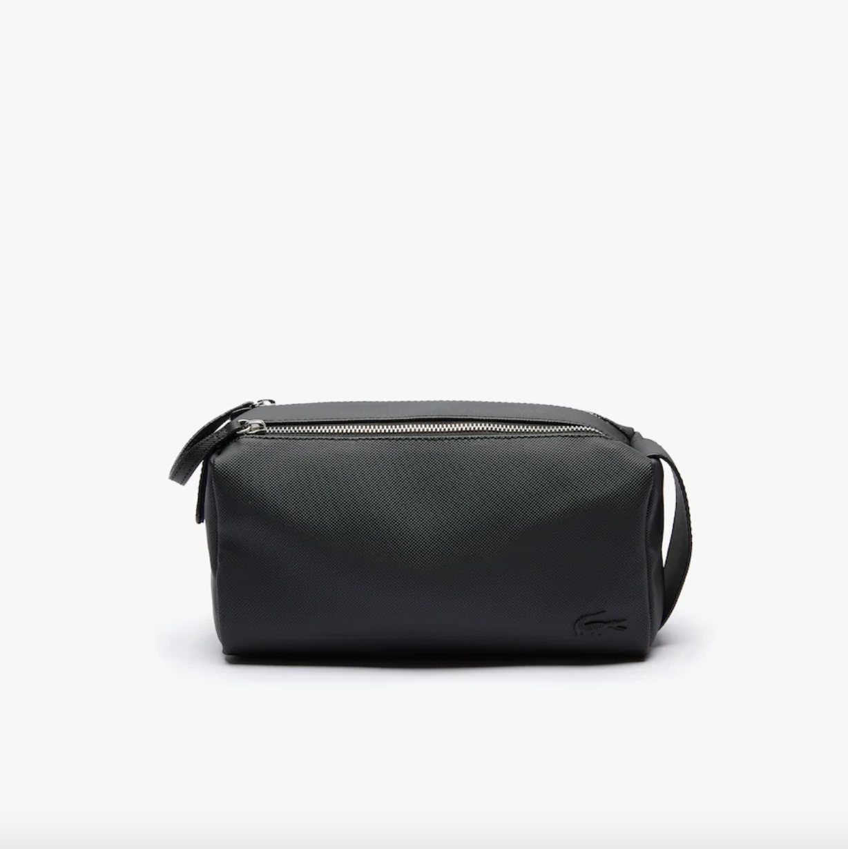 Lacoste Classic Leather Toilet Kit - Black