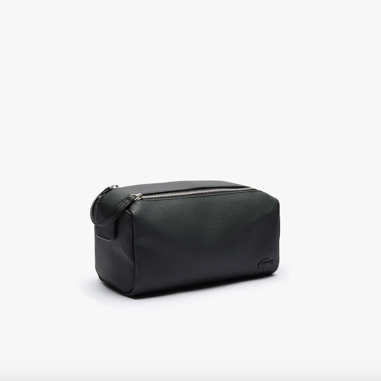 Lacoste Classic Leather Toilet Kit - Black