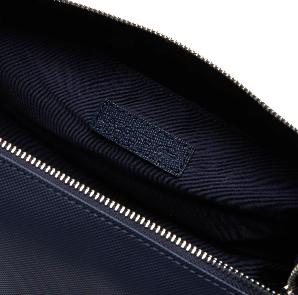 Lacoste Classic Leather Toilet Kit - Peacoat