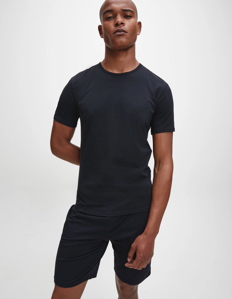 2PK S/S Crew Neck - Black