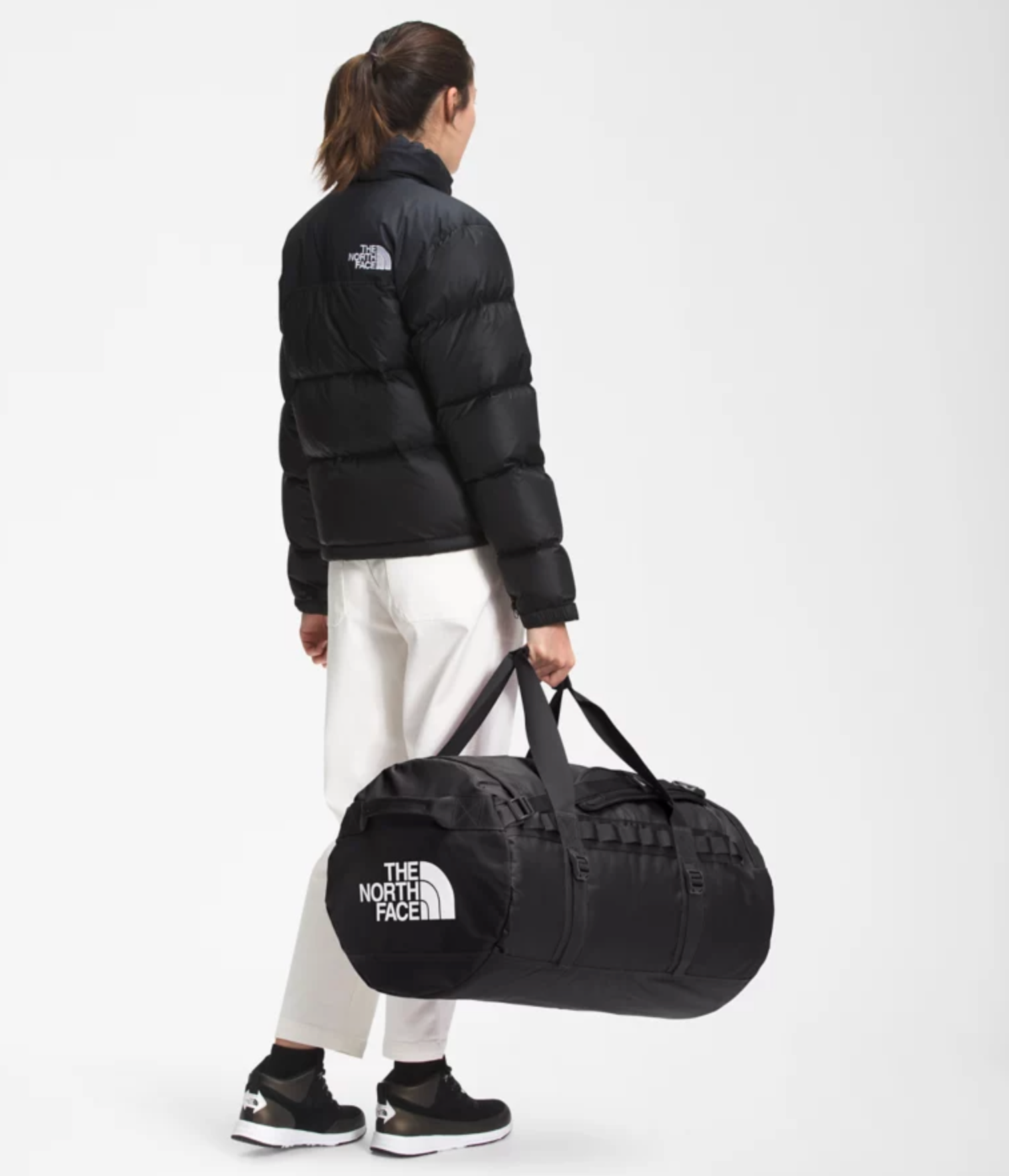 Base Camp Duffel M - Black/White