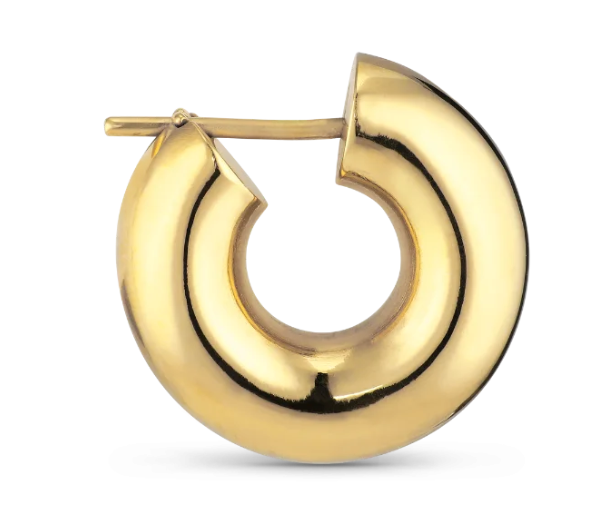 Shiny Small Chunky Hoops - Gold