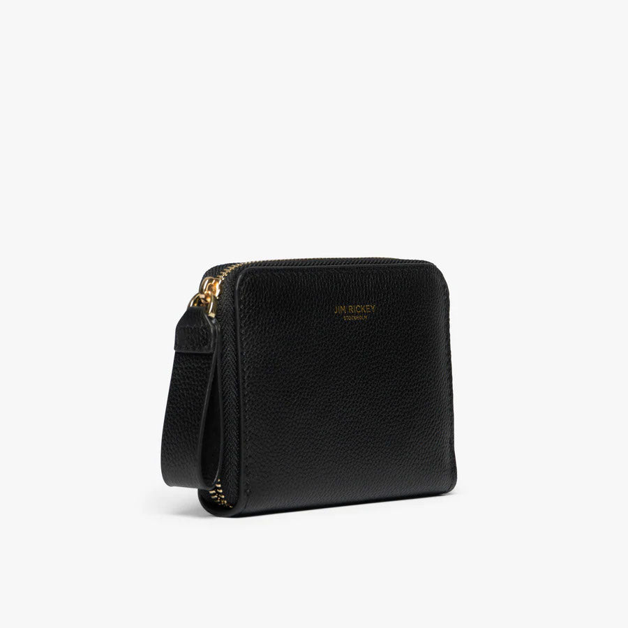Small Zip Wallet - Svart