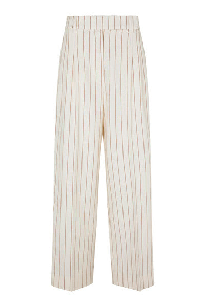 Spigato Trousers - Antique White