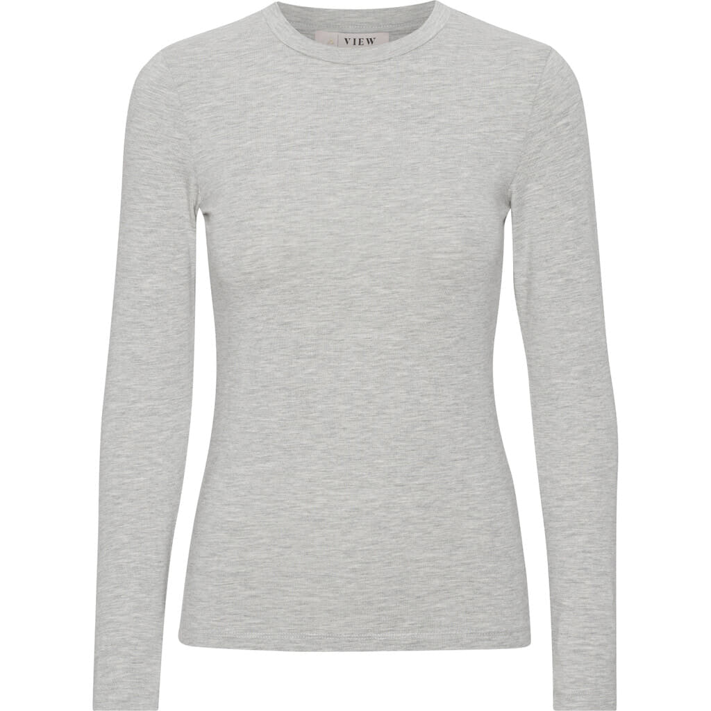 Stabil Top L/S - Light Grey Melange