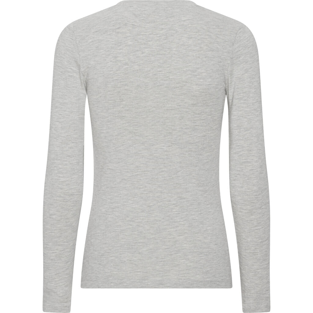 Stabil Top L/S - Light Grey Melange