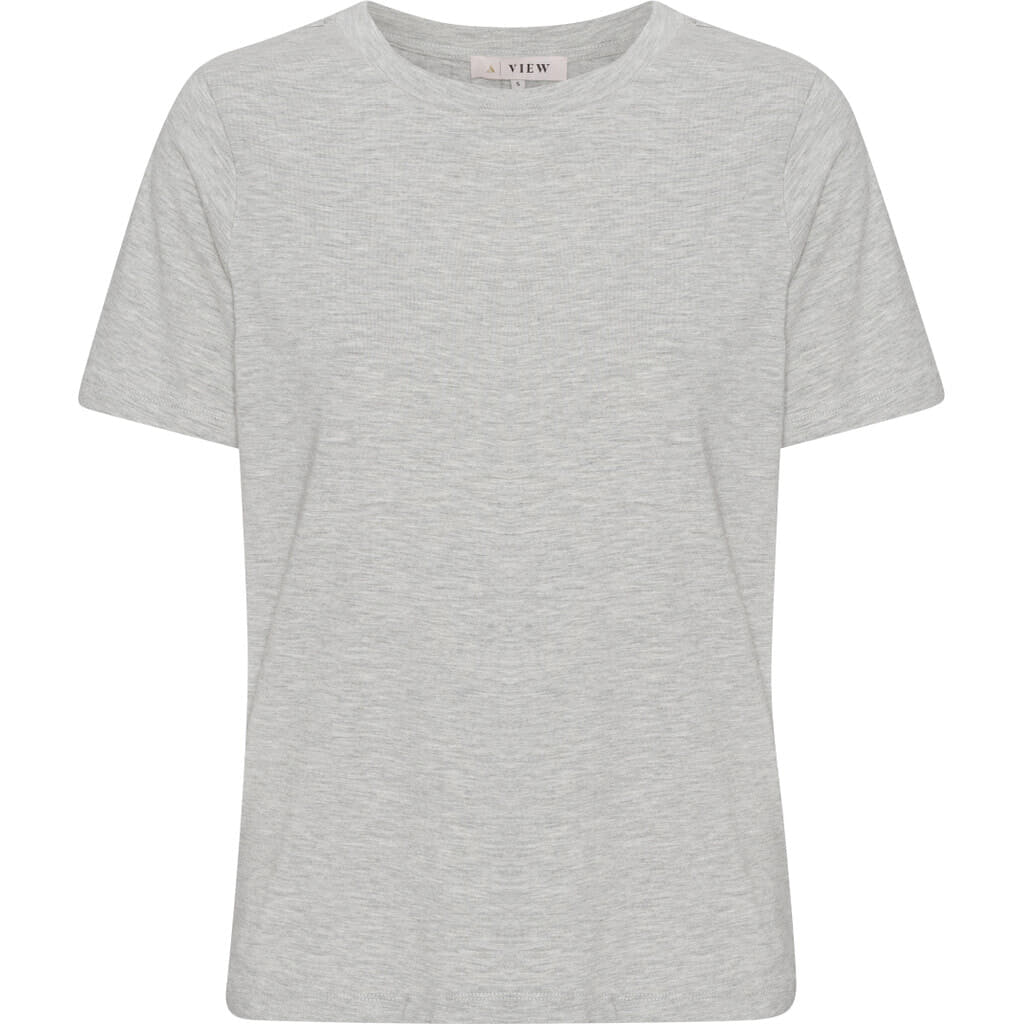 Stabil Top S/S - Light Grey Melange