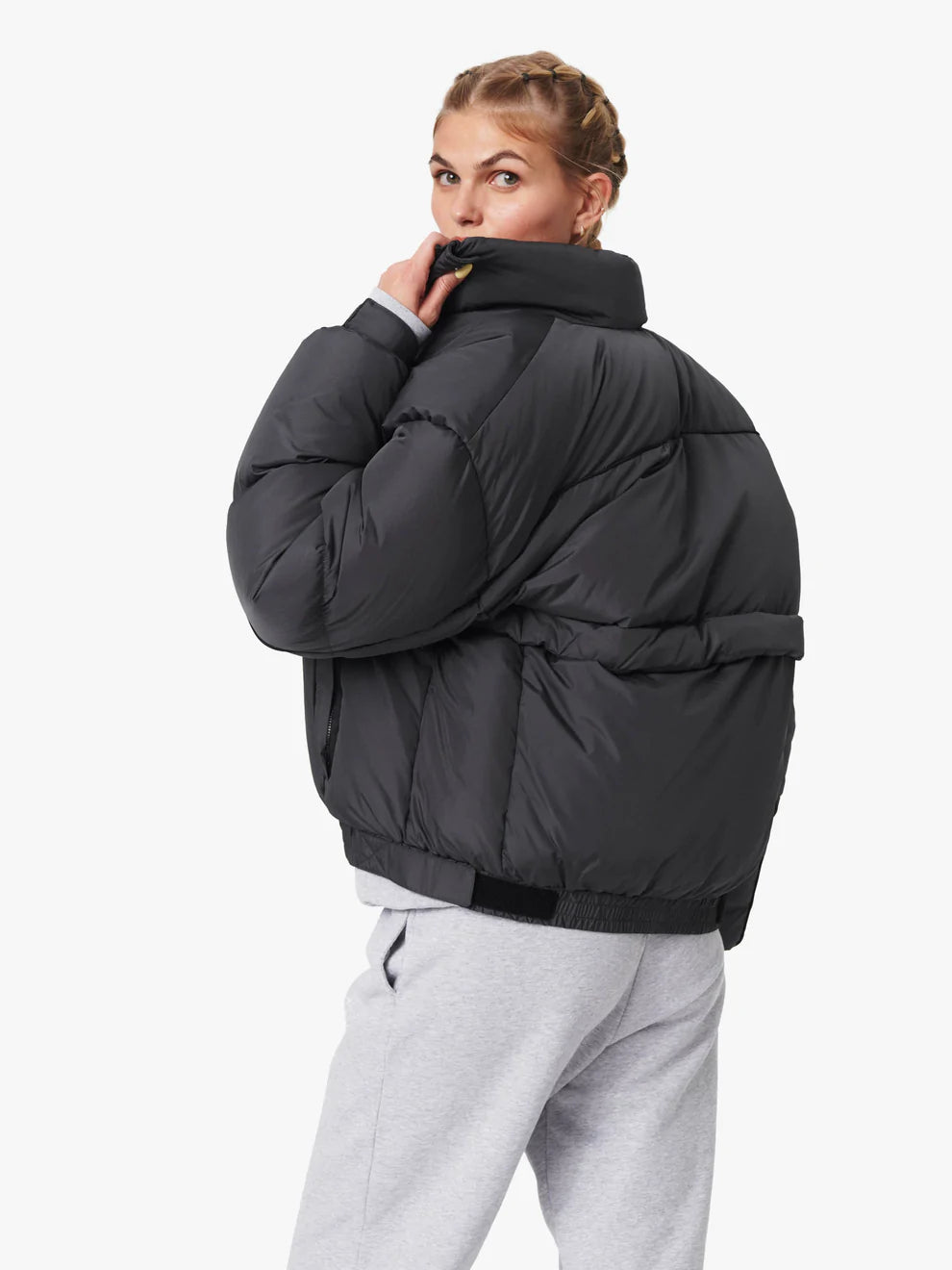 Steward Puffer L/S - Asphalt Solid