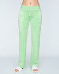 Del Ray Classic Velour Pant Pocket - Summer Green